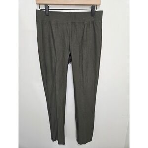 Eileen Fisher Womens XS Olive Green Stretch Ponte Slim Ankle Pants F16TK